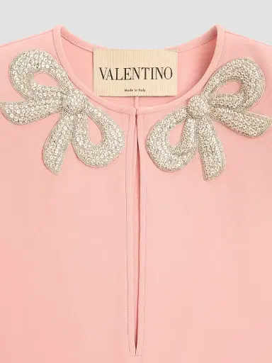 Valentino Garavani Women's Embroidered Cady Couture Short Dress | Thumbnail 7 Valentino Garavani Women's Embroidered Cady Couture Short Dress | Thumbnail 7