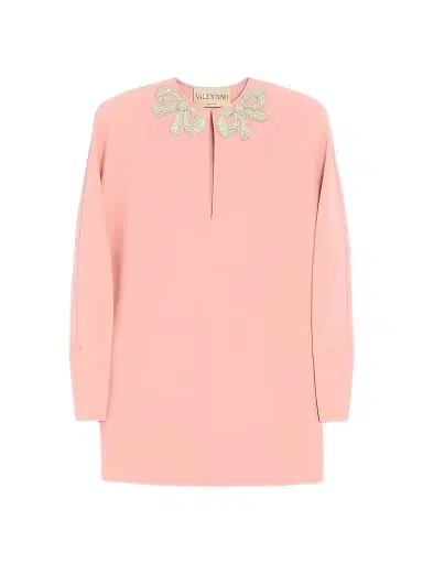 Valentino Garavani Women's Embroidered Cady Couture Short Dress | Thumbnail 1 Valentino Garavani Women's Embroidered Cady Couture Short Dress | Thumbnail 1