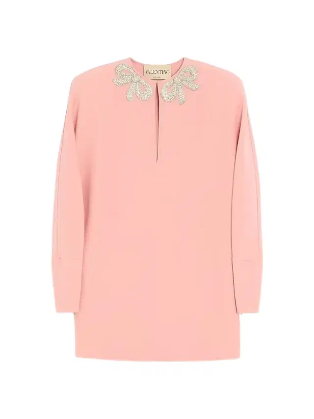 Valentino Garavani Women's Embroidered Cady Couture Short Dress - Pink