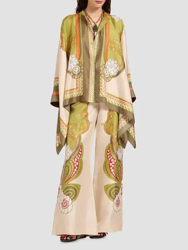 La DoubleJ Women's Foulard Shirt - Ambrosia Placee Ivory - Size XL | Thumbnail 3
