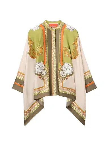 La DoubleJ Women's Foulard Shirt - Ambrosia Placee Ivory - Size XL | Thumbnail 1