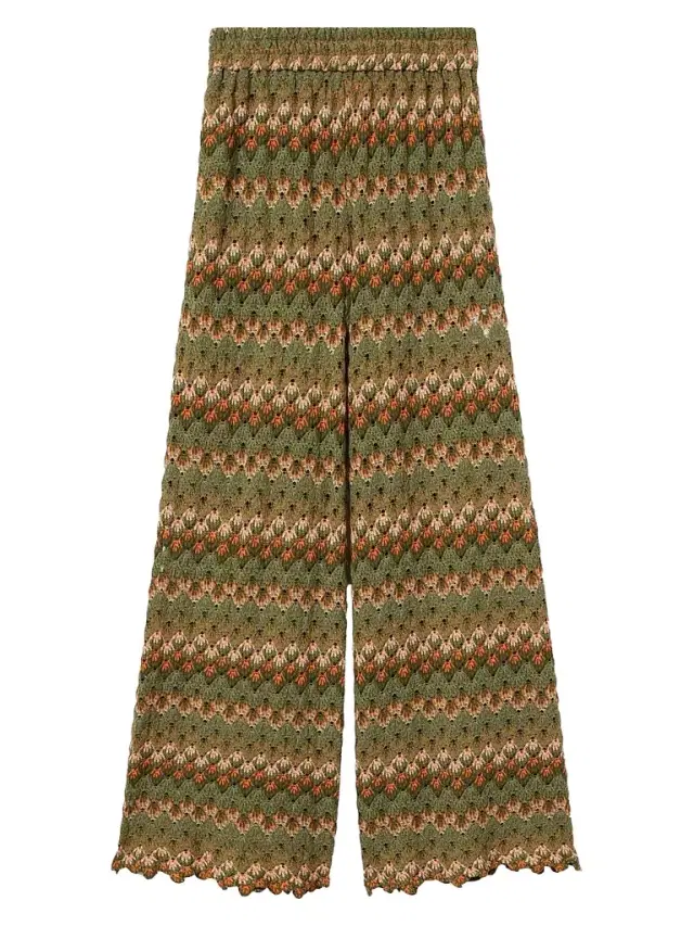 La DoubleJ Women's Palazzo Pants - Green Multi