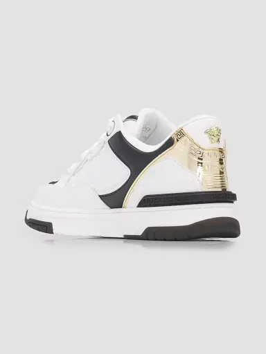 Versace Men's La Greca Leather Low-Top Sneakers | Thumbnail 2