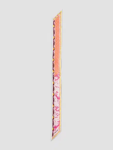 Prada Women's Printed Silk Twill Skinny Scarf | Thumbnail 2 Prada Women's Printed Silk Twill Skinny Scarf | Thumbnail 2