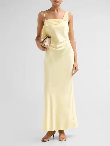 Significant Other Women's Devlyn Asymmetric Maxi Dress - Butter - Size 12 | Thumbnail 2