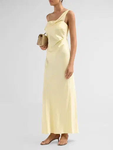 Significant Other Women's Devlyn Asymmetric Maxi Dress - Butter - Size 12 | Thumbnail 4