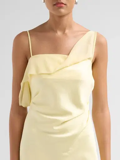 Significant Other Women's Devlyn Asymmetric Maxi Dress - Butter - Size 12 | Thumbnail 5