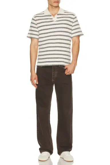 Percival Moore Open Collar Polo | Thumbnail 3