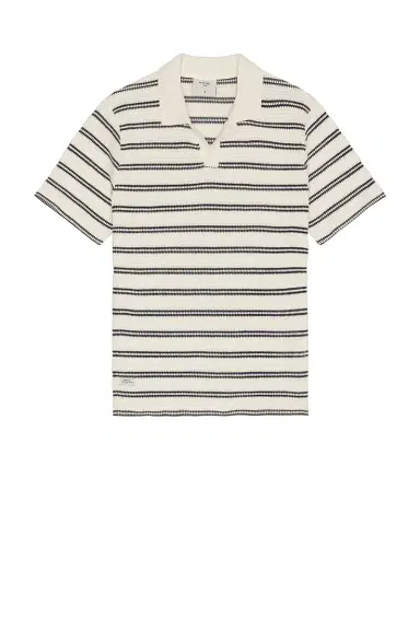Percival Moore Open Collar Polo | Thumbnail 4