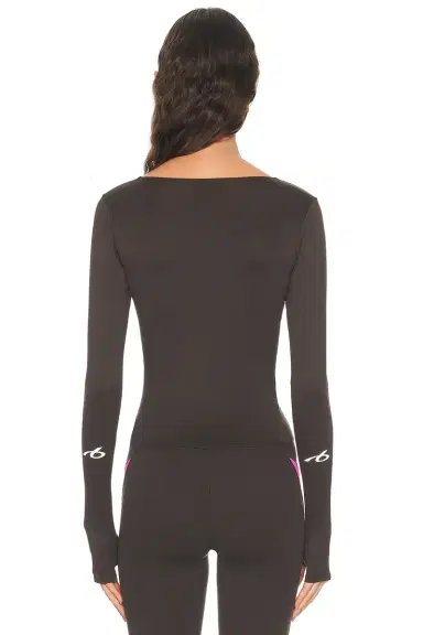 Balenciaga Long Sleeve Fitted Top | Thumbnail 3 Balenciaga Long Sleeve Fitted Top | Thumbnail 3
