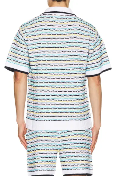 Casablanca Tuck Stitch Short Sleeve Shirt | Thumbnail 2 Casablanca Tuck Stitch Short Sleeve Shirt | Thumbnail 2