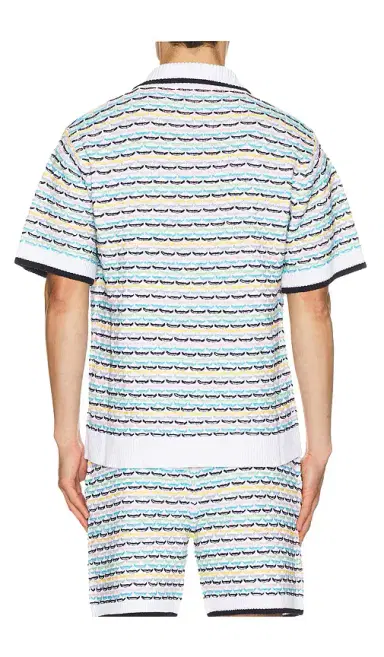 Casablanca Tuck Stitch Short Sleeve Shirt | Thumbnail 7 Casablanca Tuck Stitch Short Sleeve Shirt | Thumbnail 7