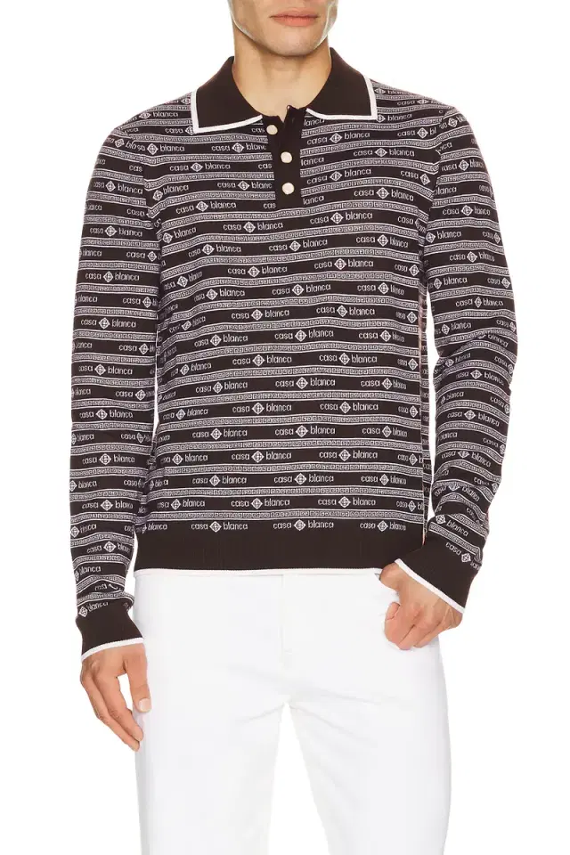 Wordmark Long Sleeve Polo