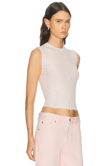 Helmut Lang Linen Crew Tank Top | Thumbnail 2