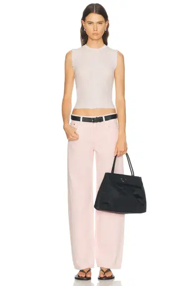 Helmut Lang Linen Crew Tank Top | Thumbnail 4