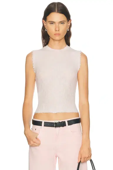Helmut Lang Linen Crew Tank Top | Thumbnail 1