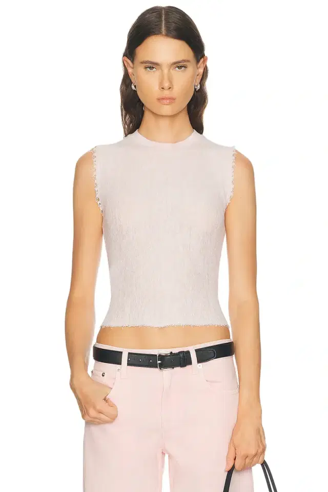 Helmut Lang Linen Crew Tank Top