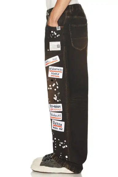 Maison MIHARA YASUHIRO Denim Jeans With Sticker | Thumbnail 3