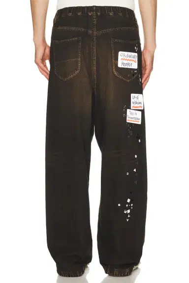 Maison MIHARA YASUHIRO Denim Jeans With Sticker | Thumbnail 4
