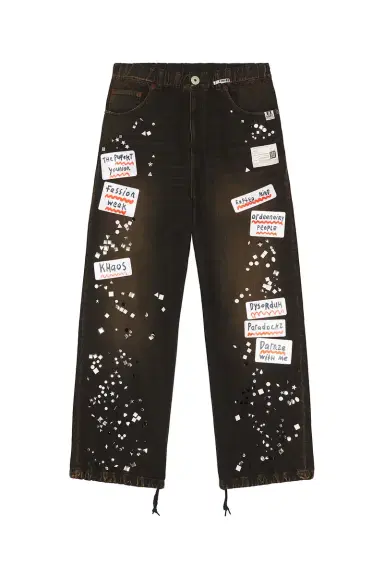 Maison MIHARA YASUHIRO Denim Jeans With Sticker | Thumbnail 6