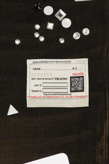 Maison MIHARA YASUHIRO Denim Jeans With Sticker | Thumbnail 7