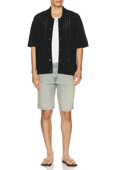 Corridor Pointelle Stripe Buttondown | Thumbnail 3