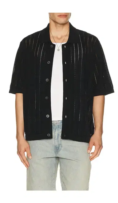 Corridor Pointelle Stripe Buttondown | Thumbnail 5