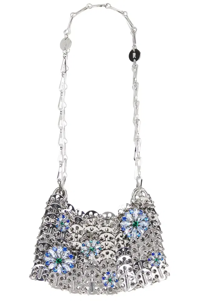 RABANNE Chain Flower Shoulder Bag