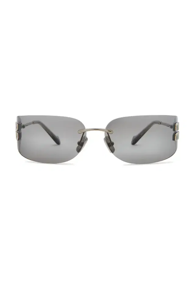 Miu Miu Rectangle Fashion Show Sunglasses
