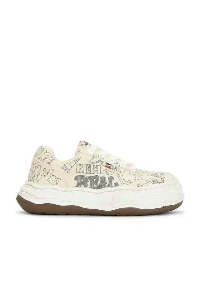 Oliver Original Sole Graffiti Printed Canvas Low-Top Sneaker