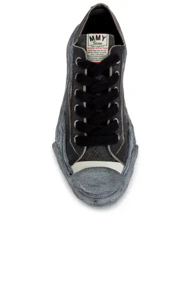 Maison MIHARA YASUHIRO Hank Original Sole Shrink Leather Low -Top Sneaker | Thumbnail 4 Maison MIHARA YASUHIRO Hank Original Sole Shrink Leather Low -Top Sneaker | Thumbnail 4