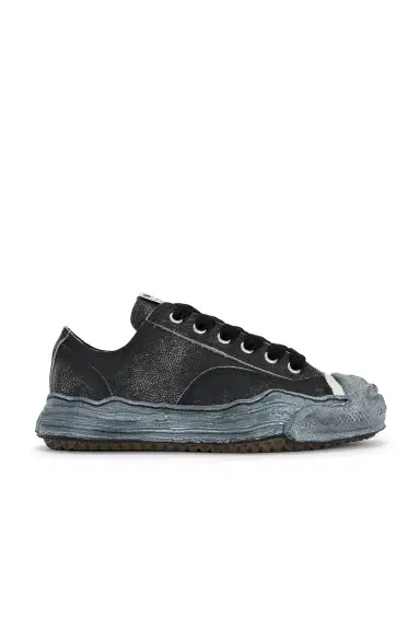 Maison MIHARA YASUHIRO Hank Original Sole Shrink Leather Low -Top Sneaker | Thumbnail 1 Maison MIHARA YASUHIRO Hank Original Sole Shrink Leather Low -Top Sneaker | Thumbnail 1