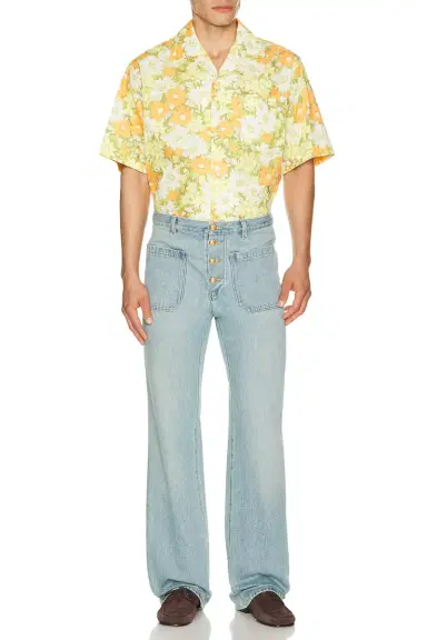 Valentino Floral Short Sleeve Shirt | Thumbnail 3