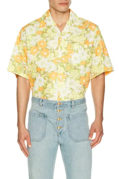 Valentino Floral Short Sleeve Shirt | Thumbnail 1