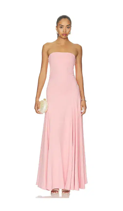 Gathered Waist Tube Dress