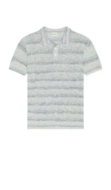 Bound Marine Textured Knit Polo | Thumbnail 4