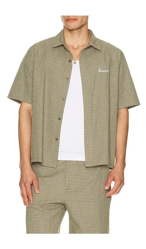 Bound Gingham Cropped Shirt
