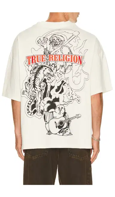 True Religion Short Sleeve Tiger Logo Oversized Tee | Thumbnail 2 True Religion Short Sleeve Tiger Logo Oversized Tee | Thumbnail 2