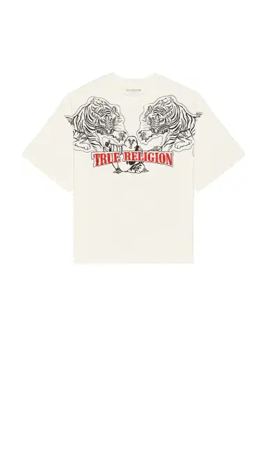 True Religion Short Sleeve Tiger Logo Oversized Tee | Thumbnail 4 True Religion Short Sleeve Tiger Logo Oversized Tee | Thumbnail 4