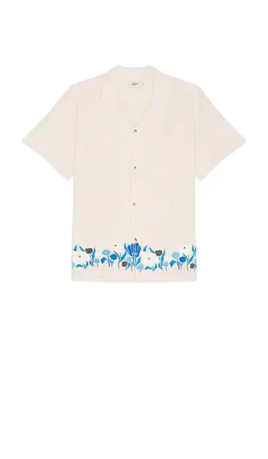 BATHER Pearl Lawn Linen Camp Shirt | Thumbnail 4