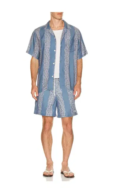 BATHER Coral Fiesta Printed Camp Shirt | Thumbnail 3