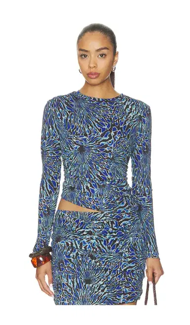 Ulla Johnson Nova Ruched Jersey Top | Thumbnail 1 Ulla Johnson Nova Ruched Jersey Top | Thumbnail 1