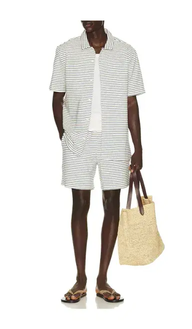 Bound Stripe Jacquard Shorts | Thumbnail 3 Bound Stripe Jacquard Shorts | Thumbnail 3