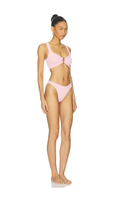 Hunza G Julia Bikini Set With Gold Hoop | Thumbnail 2