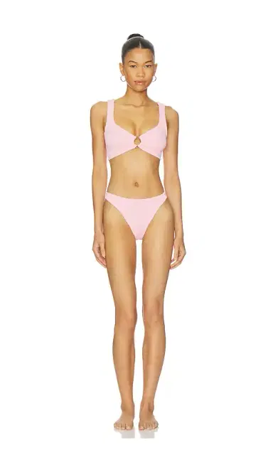 Hunza G Julia Bikini Set With Gold Hoop | Thumbnail 1