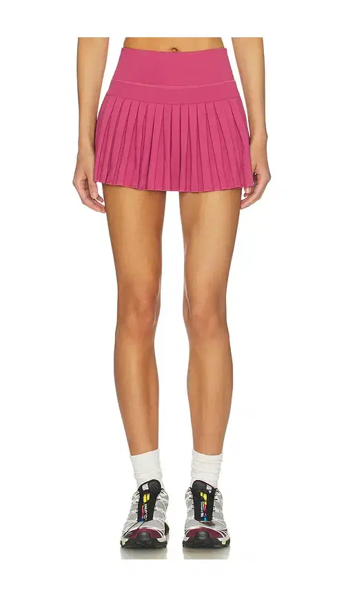 Gold Hinge Pleated Tennis Skirt