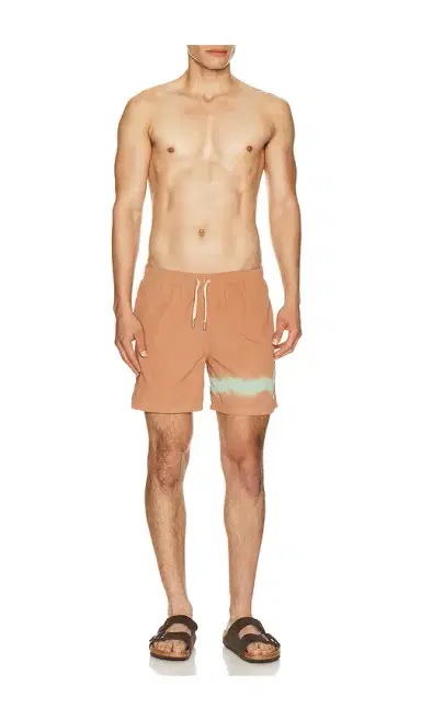 BATHER Madder Blue Overdyed Swim Trunks | Thumbnail 3