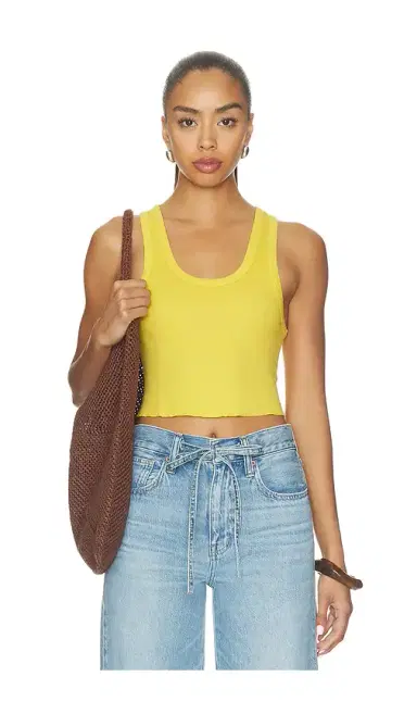 RE/DONE Cropped 60s Tank | Thumbnail 1 RE/DONE Cropped 60s Tank | Thumbnail 1