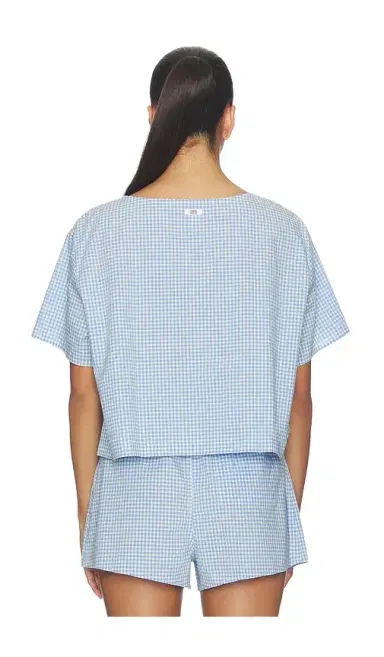 Lunya Airy Cotton Tie Front Top | Thumbnail 3