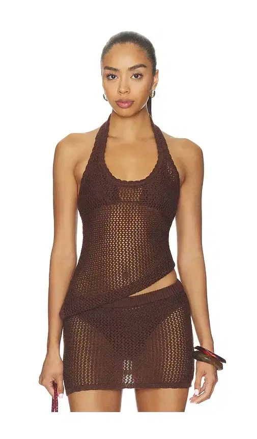 Casey Crochet Halter Top